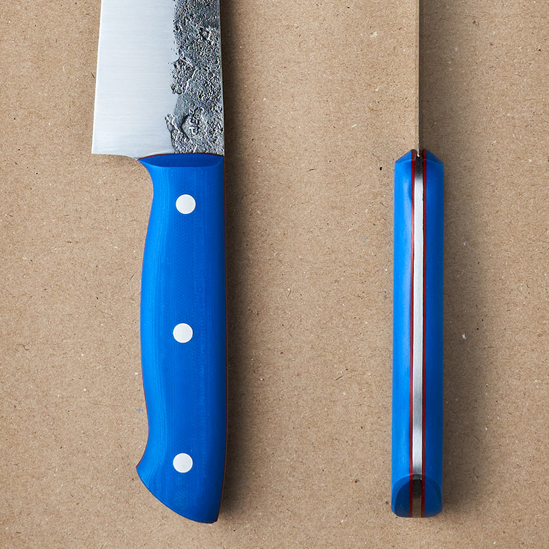 8" CHEF KNIFE - BLUE/RED